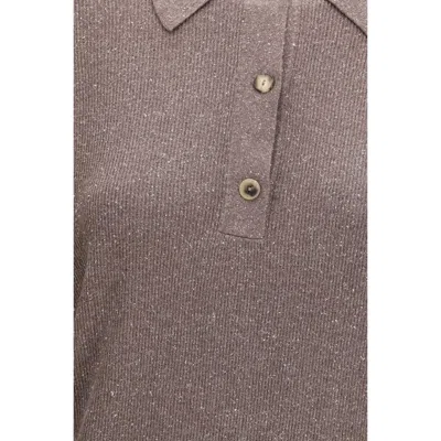 Calvin Klein Silk Women's Sweatshirt In Brown