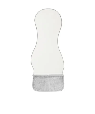Calvin Klein Silver Small Bag In White