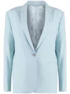 Calvin Klein Single-breasted Blazer In Blue