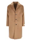 Calvin Klein Single-breasted Coat - Brown In Brown