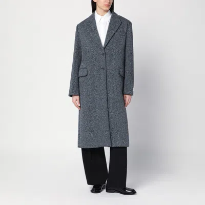 CALVIN KLEIN CALVIN KLEIN SINGLE BREASTED COAT IN WOOL BLEND