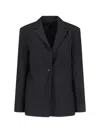 Calvin Klein Single-breasted Jacket In Black
