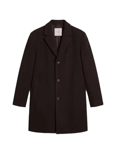 Calvin Klein Single-breasted Notched-lapel Coat In Animal Print
