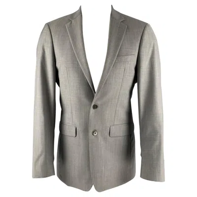 Pre-owned Calvin Klein Size 38 Grey Wool Notch Lapel Sport Coat In Gray