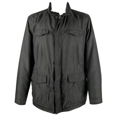 Pre-owned Calvin Klein Size Xxl Black Polyester Multi-pockets Jacket