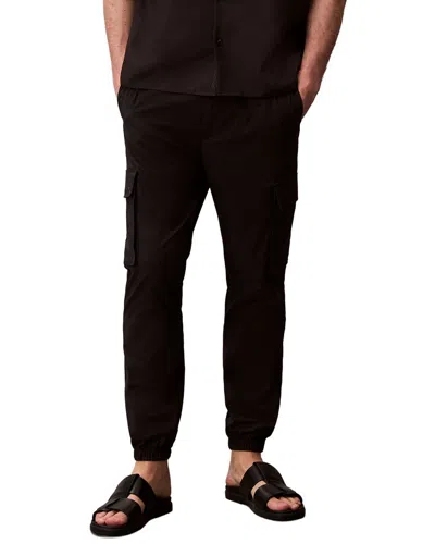 Calvin Klein Skinny Cargo Ripstop Pant In Black