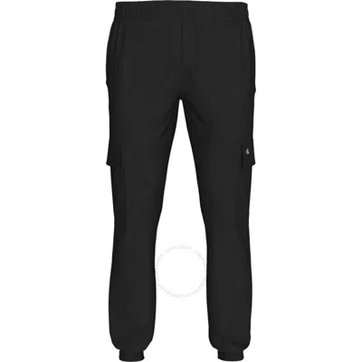 Calvin Klein Skinny Ripstop Cargo Pants In Black
