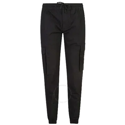 Calvin Klein Skinny Washed Cargo Pants In Black