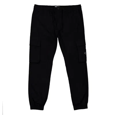 Calvin Klein Skinny Washed Cargo Pants In Black