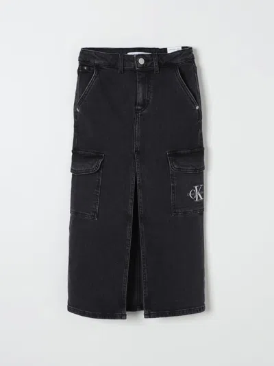 Calvin Klein Skirt  Kids Color Black In Schwarz