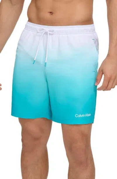 CALVIN KLEIN CALVIN KLEIN SKY GRADIENT SWIM TRUNKS