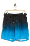 Calvin Klein Men's Sky Gradient 7" Volley Swim Trunks In Black