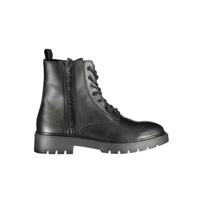 Calvin Klein Sleek Ankle Boots With Laces And Zip Men's Detail