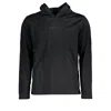 Calvin Klein Sleek Black Hooded Sweatshirt With Logo Print