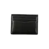 Calvin Klein Sleek Black Leather Card Holder In Black