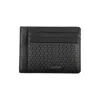 Calvin Klein Sleek Black Leather Coin Purse With Card Holder In Black