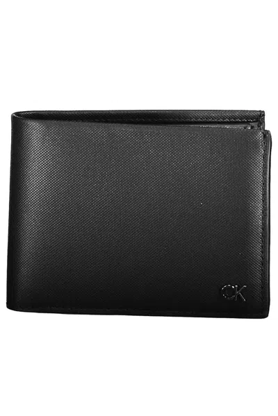 Calvin Klein Sleek Black Leather Wallet With Rfid Blocking