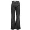 Calvin Klein Sleek Black Organic Bootcut Denim In Black