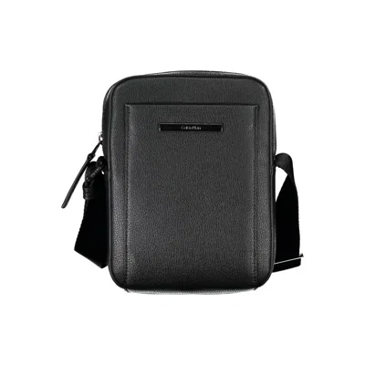 Calvin Klein Sleek Black Shoulder Bag With Logo Detail