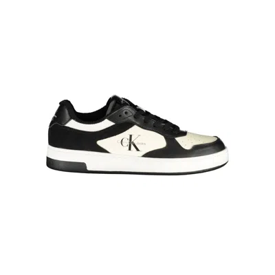 Calvin Klein Sleek Black Sneakers With Contrast Details