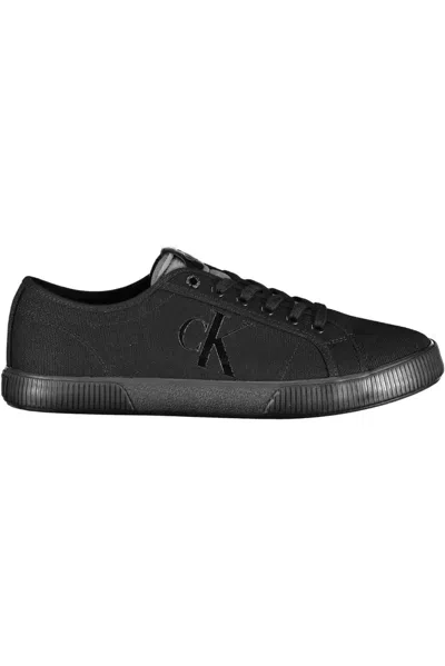 Calvin Klein Sleek Black Sneakers With Eco-conscious Design