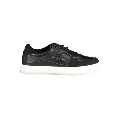 Calvin Klein Sleek Black Sports Sneakers With Contrast Details