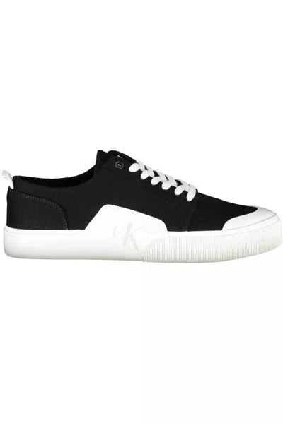 Calvin Klein Sleek Black Sports Sneakers With Eco-friendly Twist