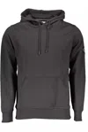 Shop Calvin Klein Sleek Cotton Hooded Sweatshirt With Logo