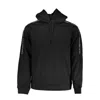 Calvin Klein Sleek Fleece Hooded Sweatshirt In Black