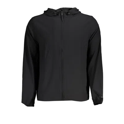 Calvin Klein Sleek Hooded Sports Jacket In Breathable Fabric