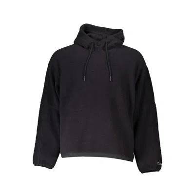 Calvin Klein Sleek Hooded Sweatshirt With Zip Pockets In Black