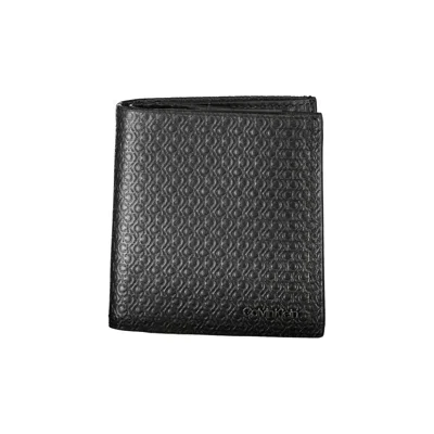 Calvin Klein Sleek Leather Bifold Rfid Wallet In Black