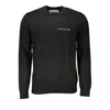 Calvin Klein Sleek Long Sleeve Crew Neck Sweater With Logo