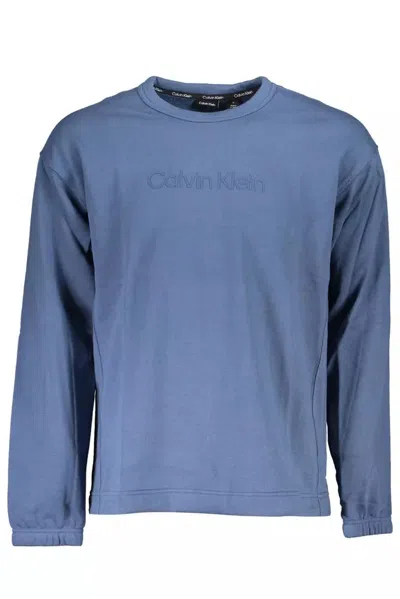 Calvin Klein Sleek Long-sleeved Blue Sweatshirt