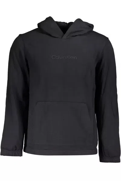 CALVIN KLEIN SLEEK LONG-SLEEVED HOODED SWEATSHIRT