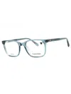 Calvin Klein Sleek Rectangular Eyeglasses In Blue