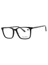 Calvin Klein Sleek Rectangular Eyeglasses For Men In Black