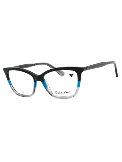 Calvin Klein Sleek Rectangular Eyeglasses For Women In Green