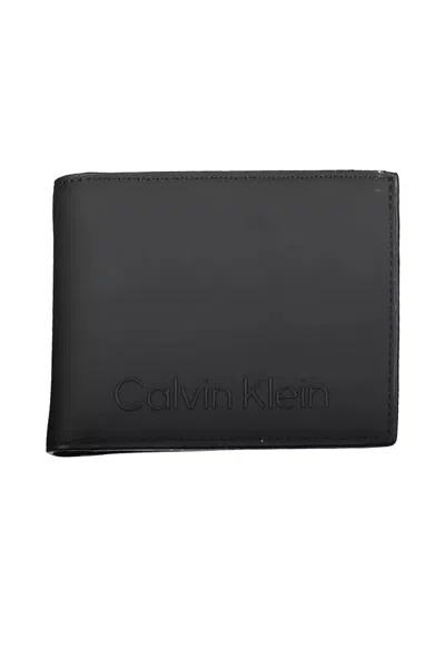 Calvin Klein Sleek Rfid-secure Compact Wallet In Black
