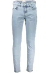 Calvin Klein Sleek Slim Taper Light Blue Jeans In Blue