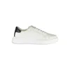CALVIN KLEIN SLEEK WHITE trainers WITH CONTRAST ACCENTS