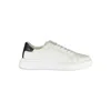 CALVIN KLEIN SLEEK WHITE SNEAKERS WITH CONTRAST ACCENTS