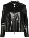 Calvin Klein Faux-leather Jacket In Black