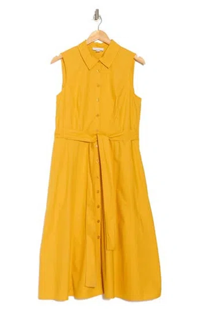 Calvin Klein Sleeveless A-line Midi Shirtdress