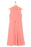 Calvin Klein Sleeveless A-line Midi Shirtdress