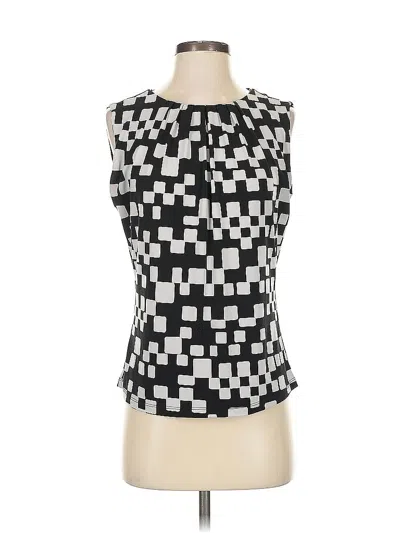 Pre-owned Calvin Klein Sleeveless Blouse In Black