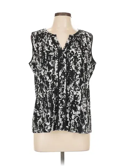 Pre-owned Calvin Klein Sleeveless Blouse In Black