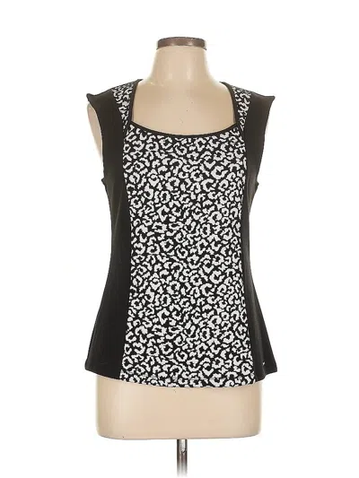 Pre-owned Calvin Klein Sleeveless Blouse In Black