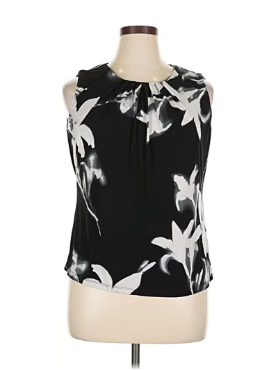Pre-owned Calvin Klein Sleeveless Blouse In Black