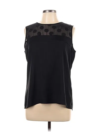 Pre-owned Calvin Klein Sleeveless Blouse In Black